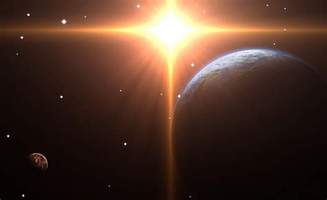 Planets Universe Shine Light Beams Rays HD Wallpaper Pxfuel