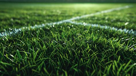 Thick Grass in Famous Football Pitch Stock Image - Image of competition ...