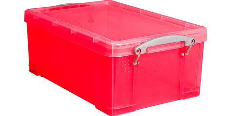 Box Really Useful Boxes Kunststoff Transparent Rot Verschiedene