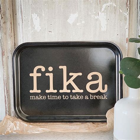 Tablett Fika Schwarz Gold Mellow Design Mixin Home