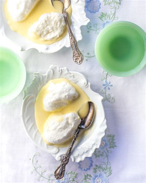 Sciumette Meringues In Custard Or Floating Islands Recipe