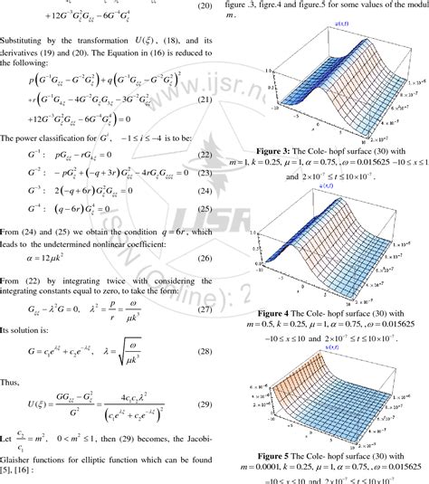 Pdf The Extended Sech Function Method And The Cole Hopf