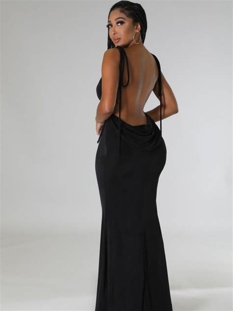 Gala Nights Dress - Medium | Backless maxi dresses, Gala night dress ...