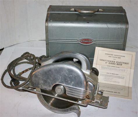 Vintage 1950s Craftsman Model 20725602 Electric 8 Circular Saw And Case Works 1813521897