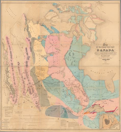 Map Of The North West Part Of Canada Indian Territories And Hudsons Bay Compiled And Drawn By Thos