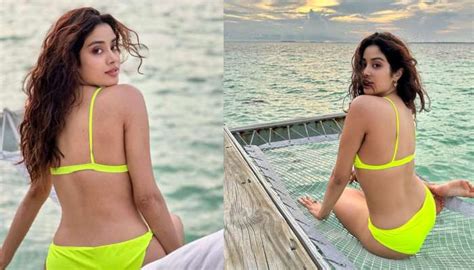 Janhvi Kapoor Bikini Treat at Maldives Vacation பகன பரதசம