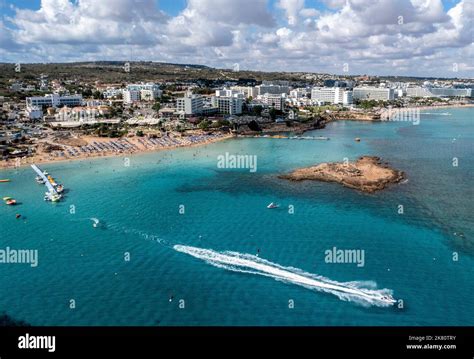 Aerial View Of Fig Tree Bay Protaras Cyprus Stock Photo Alamy