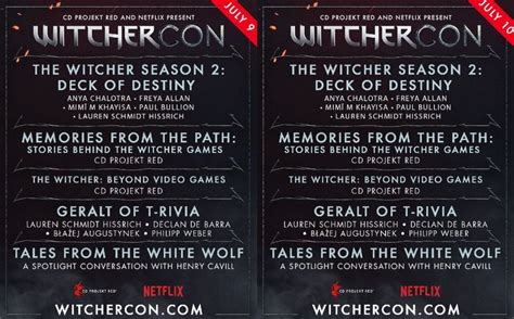 WitcherCon Detailed Schedule Revealed Gamepressure