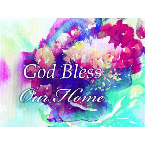 Trinx God Bless Home On Canvas Print | Wayfair