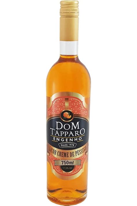 LICOR CREME DE PESSEGO 750ML DOM TAPARO Fernandão Bebidas As