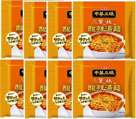 Amazon 明星 中華三昧 赤坂榮林 酸辣湯麺×8袋 名倉商事 ノーブランド品 ラーメン 通販