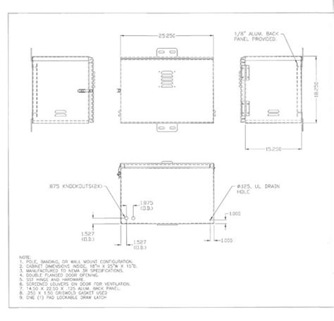 Nema 3r Ventilated Enclosures Bison Profab