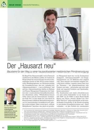 Der Hausarzt Neu Bausteine F R Den Weg Hauptverband