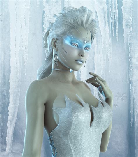 3d Character Character Concept Character Design Fantasy Women Fantasy Art Ice Queen Costume