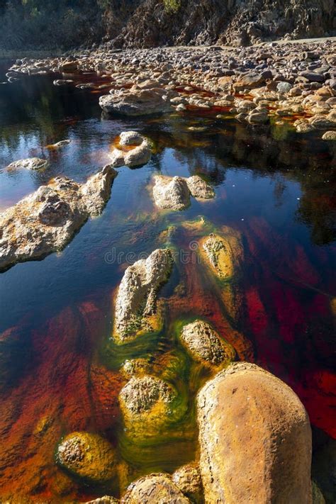 R O R O Tinto En Huelva Espa A Cuyas Aguas Te En Las Rocas De Su Cama