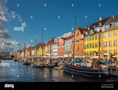 Copenhagen Denmark September Line Of Iconic Nyhavn