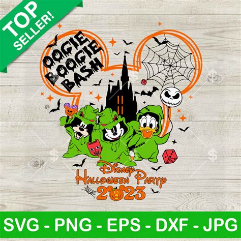 Disney Halloween Oogie Boogie Bash Svg Mickey Donald Goofy Halloween