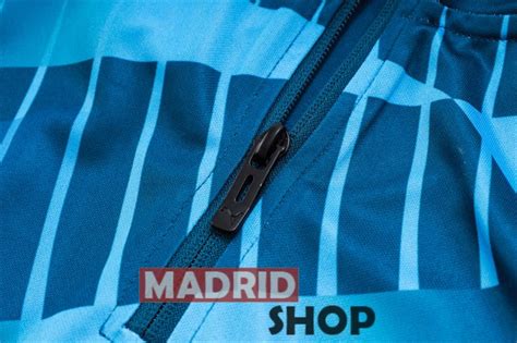 Chandal 2023 2024 Cremallera Manchester City Azul Oscuro Blanco Replica