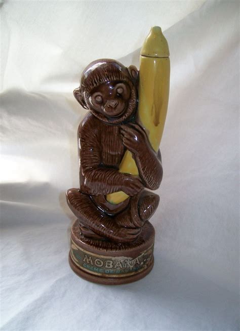 Vintage Tropical Mobana Monkey Banana Liquor Bottle 2500 Via Etsy