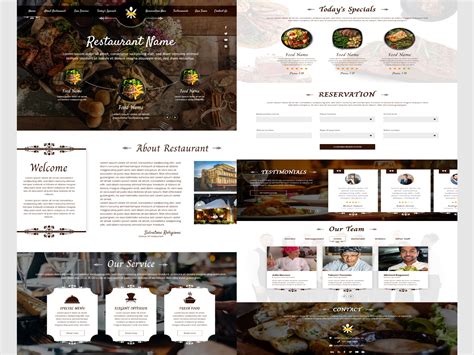 restaurant template  petar jovanovic  dribbble