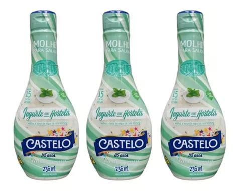 Molho Para Salada Iogurte Hortel Castelo Kit X Ml Mercadolivre