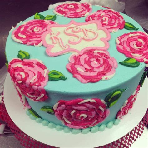 Lily Pulitzer Inspire Rose Birthday Cake