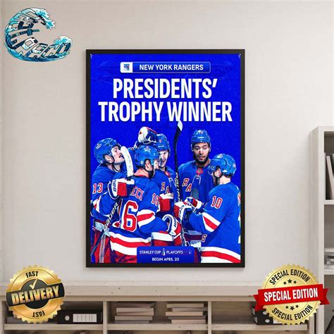 Congratulations New York Rangers Clinch The NHL Presidents Trophy In ...