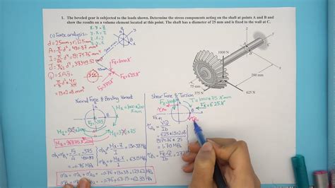 Solved Example On Stress Analysis Youtube