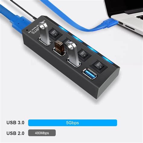 Aktywny HUB USB 3 0 PRO 7 portów rozdzielacz Wwa 10511411418