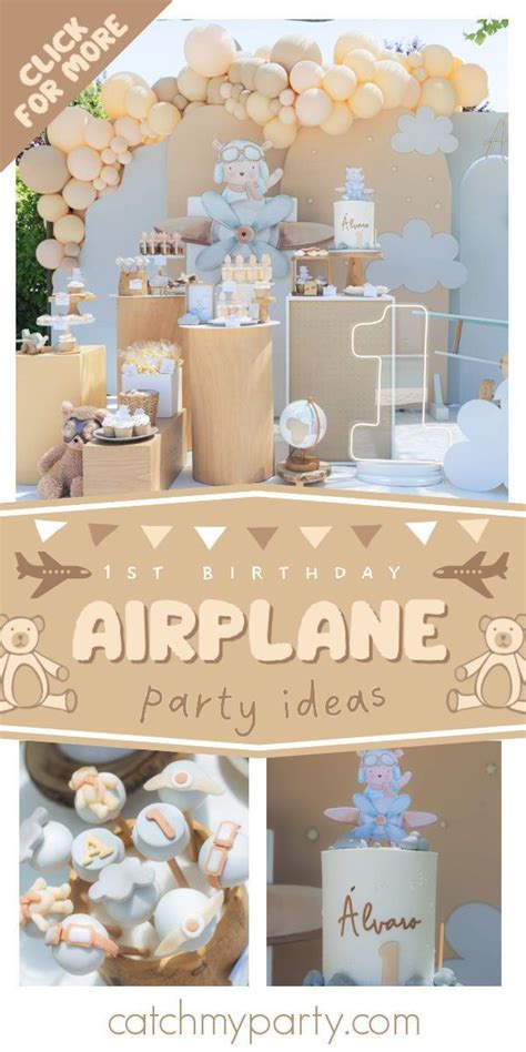 Bears Birthday Aviator Teddy Bear St Birthday Party Catch My