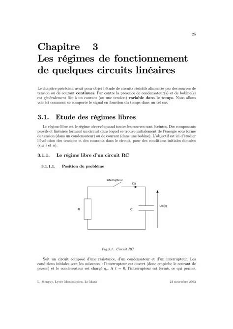 PDF Chapitre 3 Les régimes de fonctionnement de quelques voir