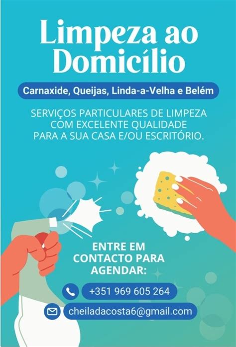 Serviços de limpeza Carnaxide E Queijas OLX Portugal