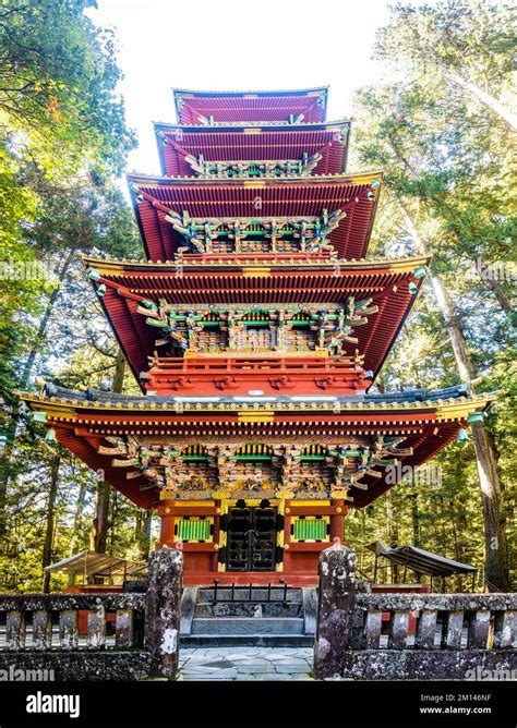 The Five Storied Pagoda At Nikko Hi Res Stock Photography And Images