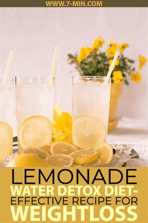 Master Cleanse Lemonade Water Detox Diet Effective Recipe For