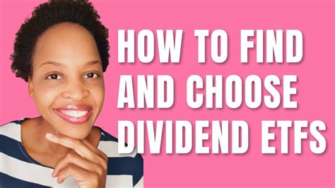 Etfs That Pay Dividends South Africa Youtube