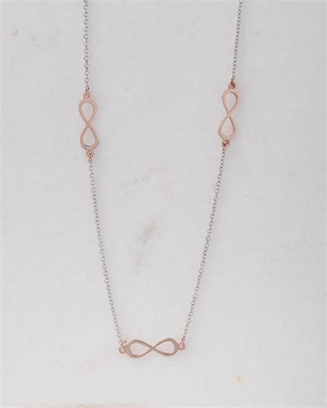 Solid Gold Infinity Necklace 14k Gold Infinity Symbol Simple Etsy