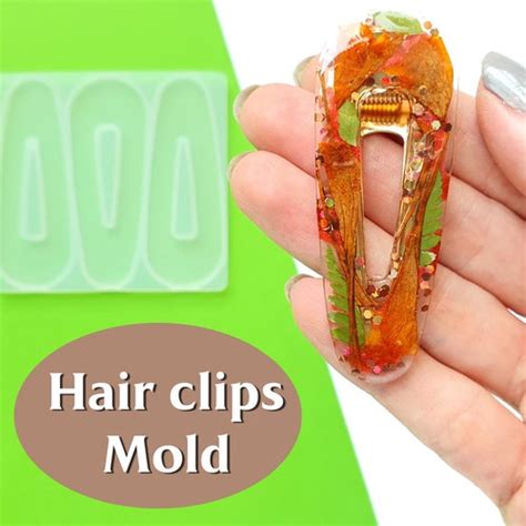 Hair Barrette Silicone Mold Epoxy Resin Mold Jewelry Making Etsy