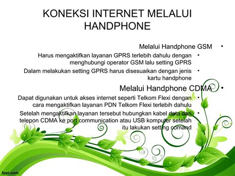 Cara Akses Internet Ppt