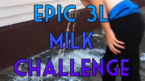 Epic 3l Milk Challenge Vomit Everywhere Youtube