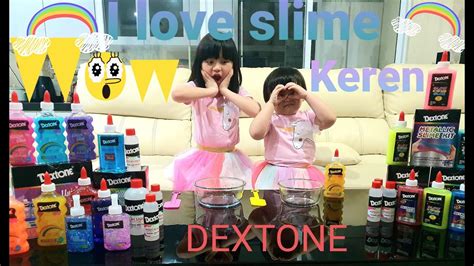 Bikin Slime Unicorn Glitter Glue Dextone Yang Stretchy Dan Tidak