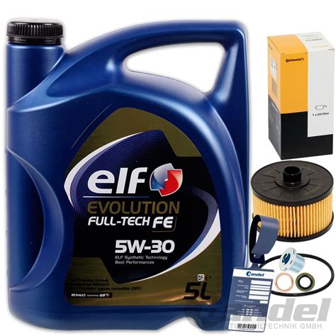 CONTI ÖLFILTER ELF 5W30 ÖL RENAULT TWINGO 3 SCENIC 4 MEGANE 3 4 CAPTUR