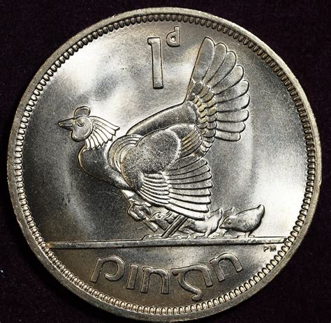 1968 Uncirculated Irish One Penny Coin - Etsy