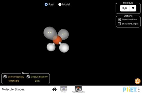 Molecule Shapes Molecules Vsepr Lone Pairs Phet Interactive