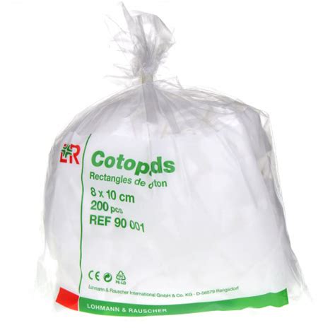 Cotopads Lohmann Et Rausher Rectangles De Coton X Cm Pi Ces Prix