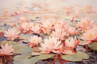 Pond lotus painting outdoors flower. | Premium Photo Illustration - rawpixel