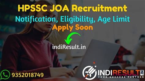 Hpssc Joa Recruitment Apply Online For Hpsssb Jr Office Assistant