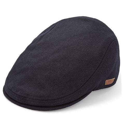 Blue Wool & Polyester Flat Cap | In stock! | Major Wear