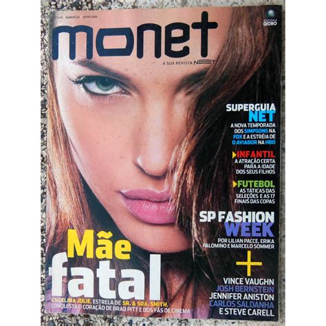 Revista Monet 40 Angelina Jolie Red Hot Chili Peppers 2006 Shopee Brasil