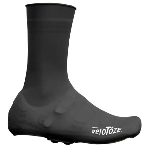 Velotoze Silicone Tall Shoe Covers With Snaps Black Bike