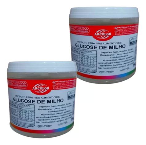 Kit 2kg Xarope Glucose De Milho Arcolor Sorvete Doces Massas MercadoLivre